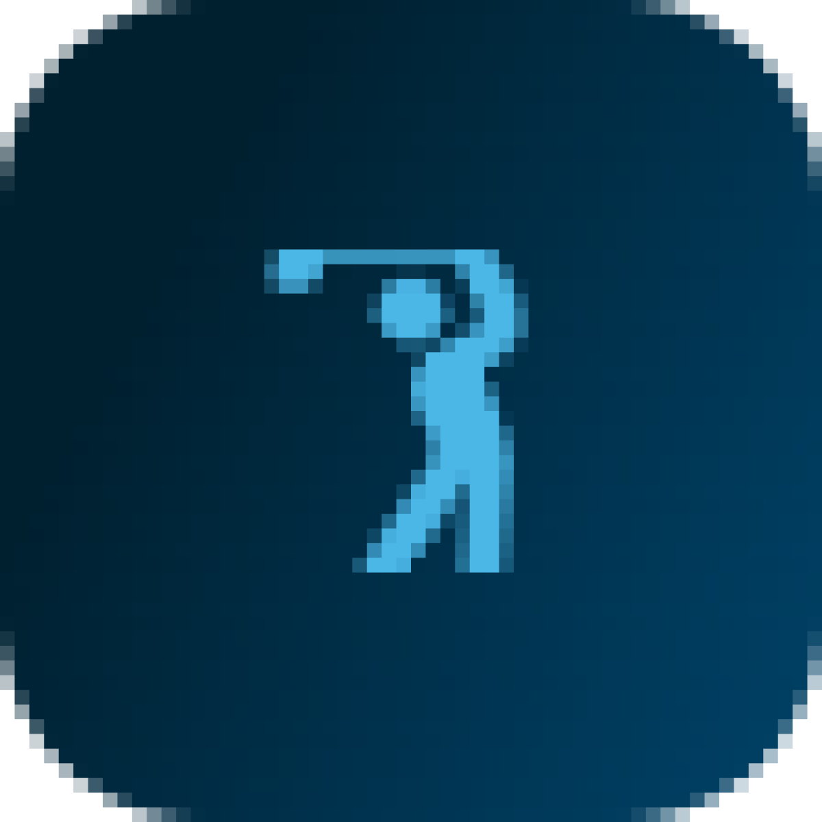 person golfing icon